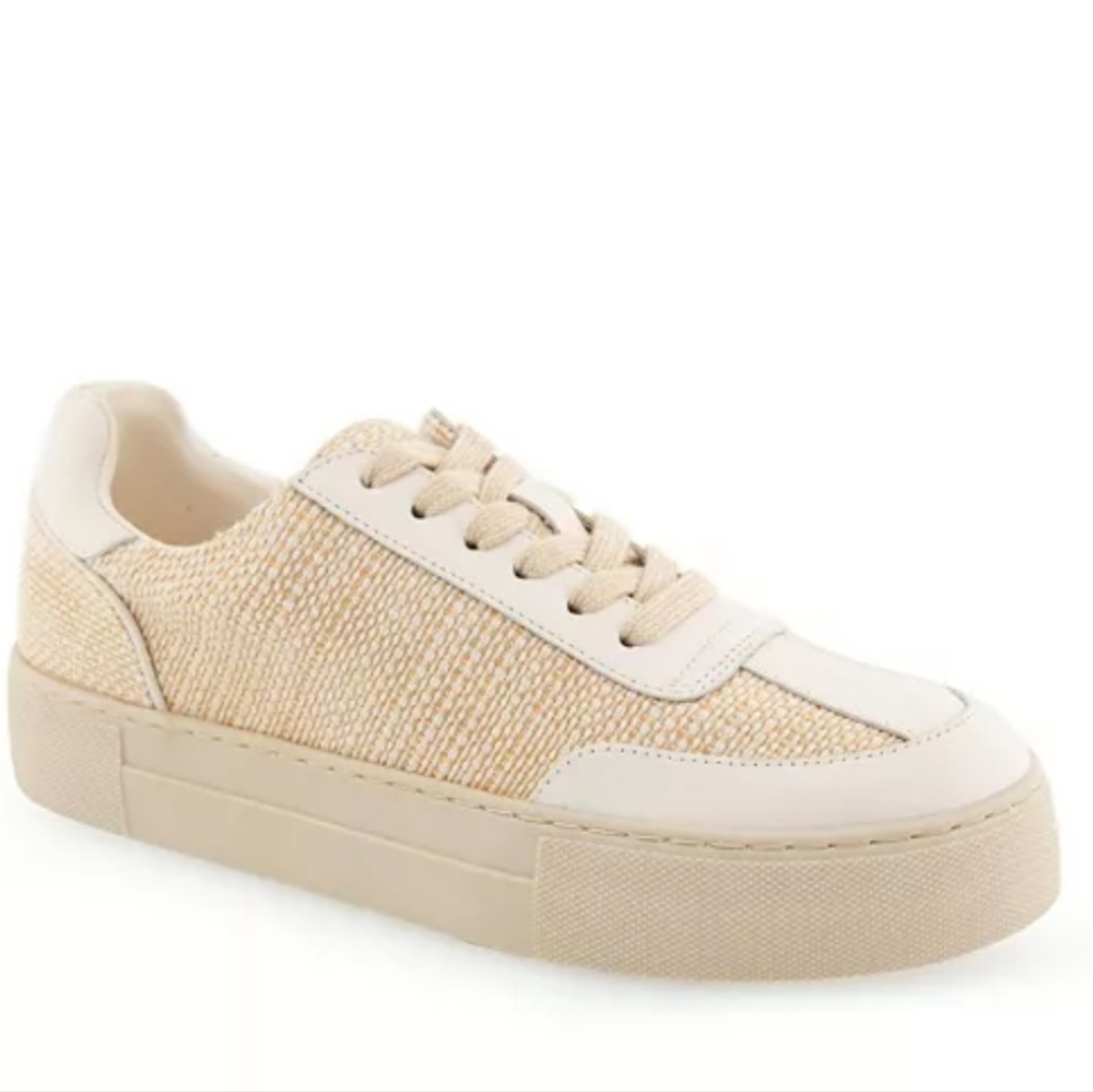 Aerosoles NWT Bramston Sand Raffia Sneaker Size 10M